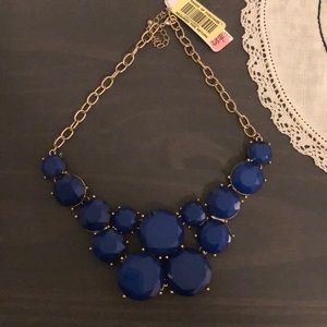 Blue and gold costume necklace NWT Dillard’s